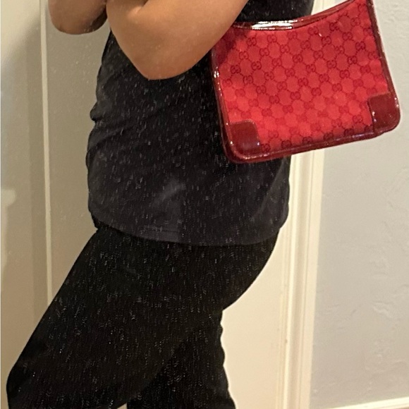 Red shoulder bag - Picture 9 of 10